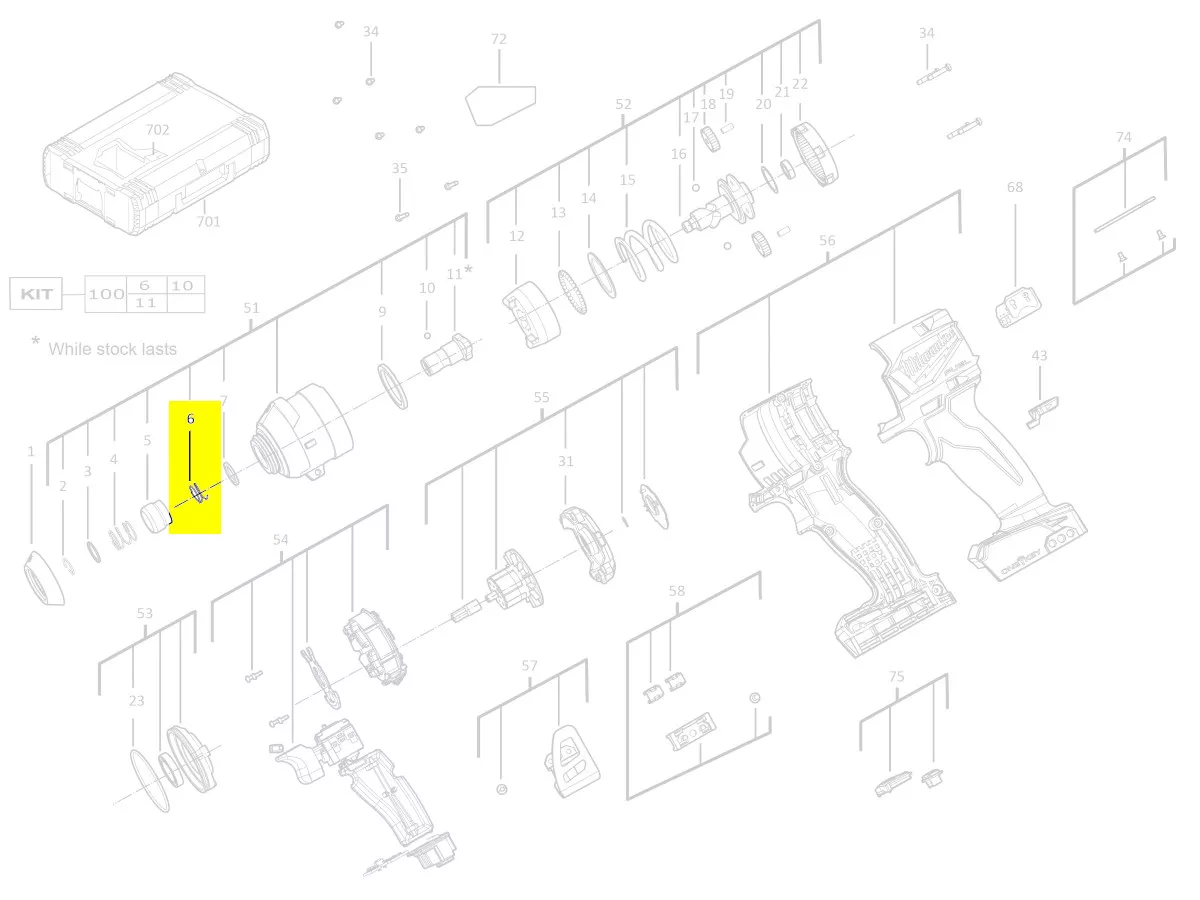 ressort réf. 4931453235 Milwaukee